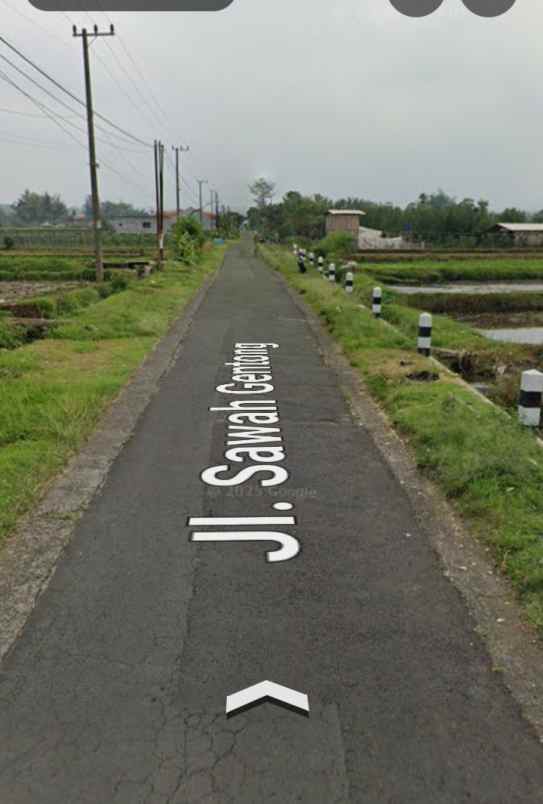 dijual tanah sawah pinggir jalan singosari malang