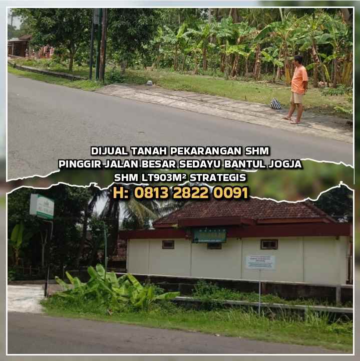 dijual tanah sedayu bantul yogyakarta