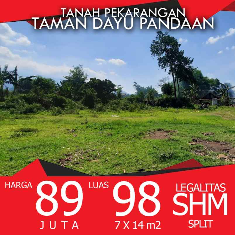 dijual tanah taman dayu pandaan