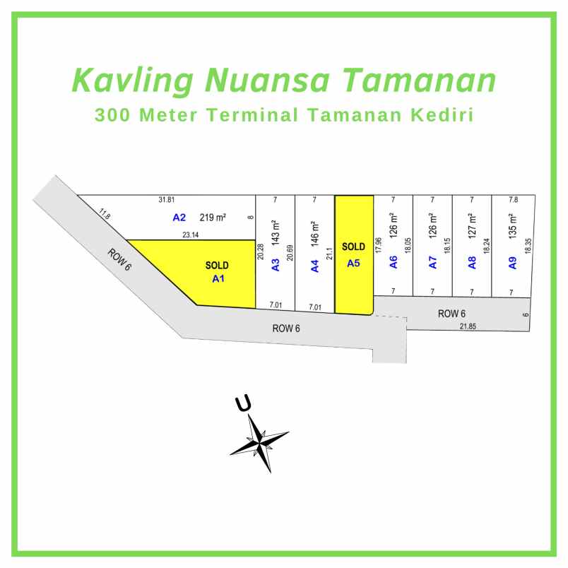 dijual tanah tamanan kota kediri