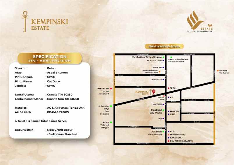dijual villa kempinski estate jalan