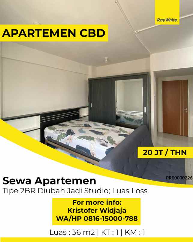 disewakan apartemen puncak cbd