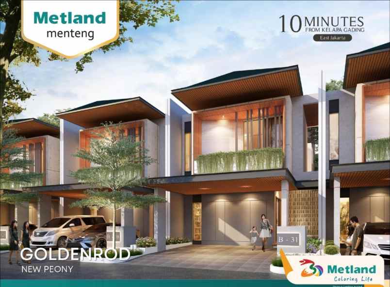 goldenrod peony metland menteng cakung