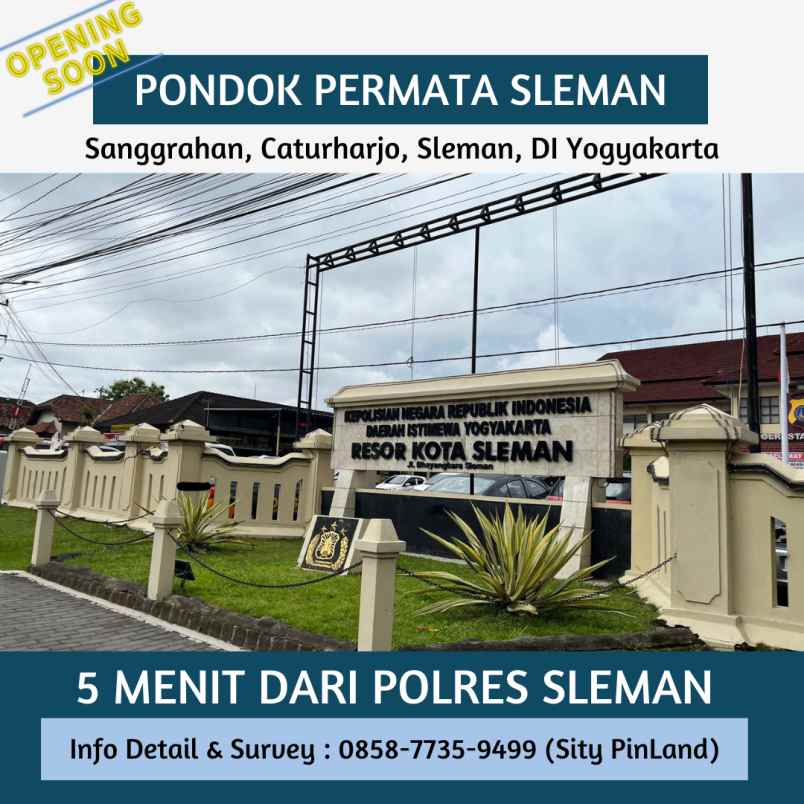 grand opening tanah kavling dekat polres sleman