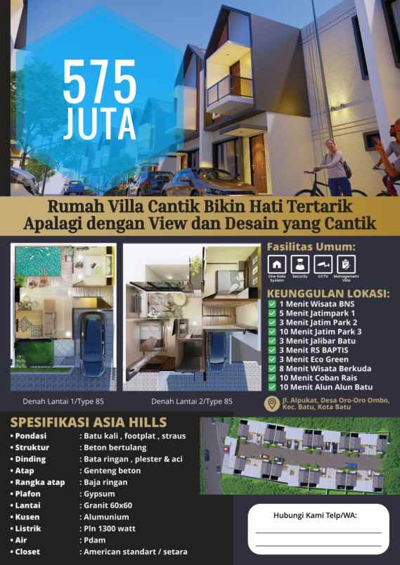 hunian bagus dan murah di asia hills kota batu