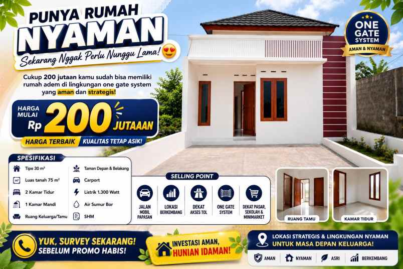 hunian modern premium dengan harga super terjangkau