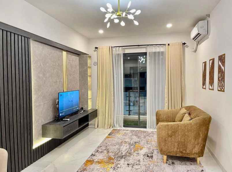 jual bu apartemen skyhouse bsd full furnish