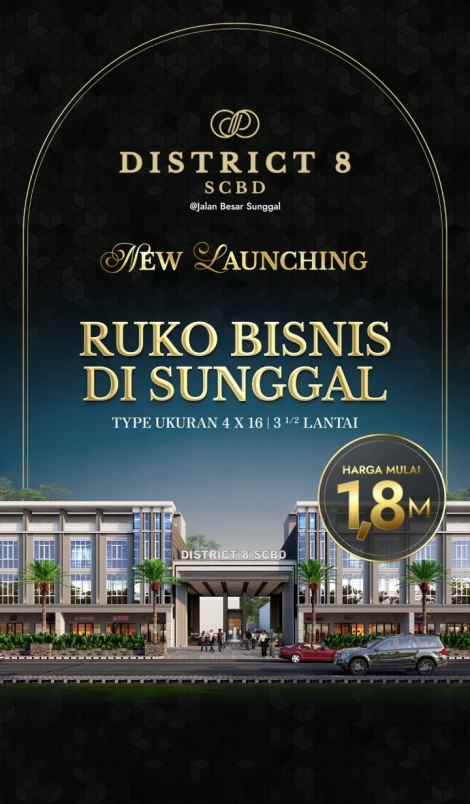 jual ruko bisnis komplek district 8 scbd sunggal