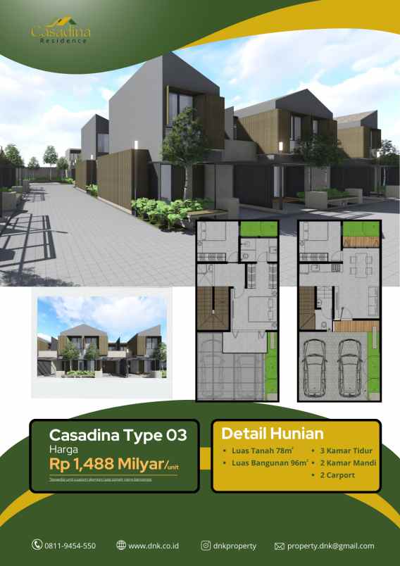 jual rumah casadina residence bekasi