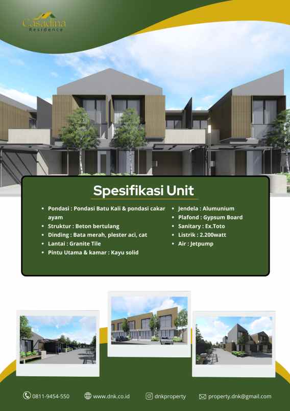 jual rumah casadina residence bekasi