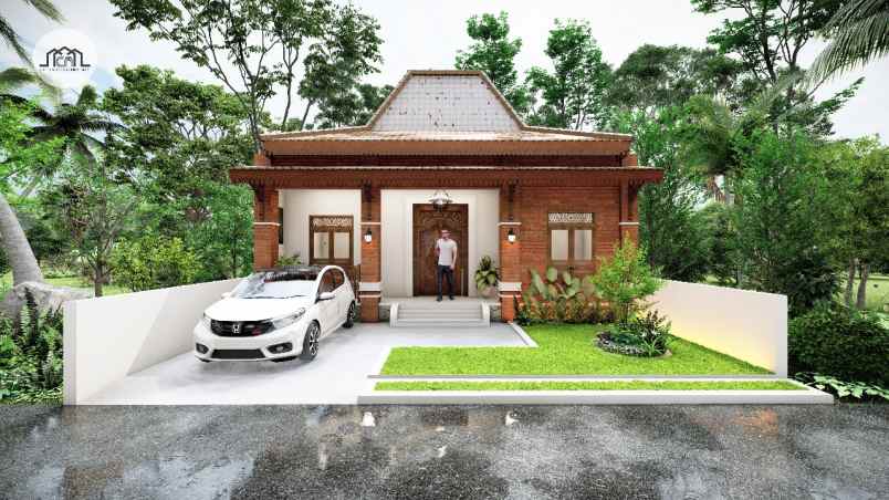 jual rumah etnik joglo type 36 timur candi prambanan