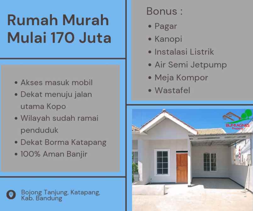 jual rumah murah lokasi katapang dekat borma