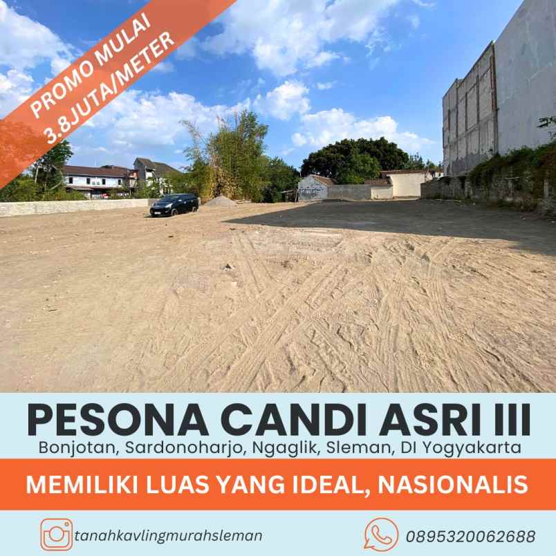 pekarangan istimewa mepet kampus uii jakal 3 8jt meter