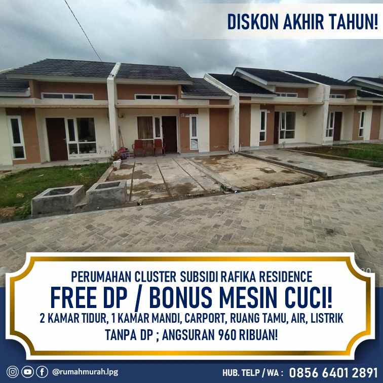 perumahan susidi semi cluster dekat kota