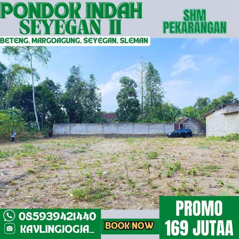 promo tanah murah 169 jutaa di sleman barat