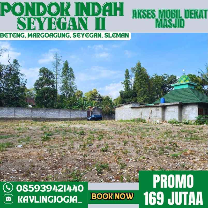 promo tanah murah 169 jutaa di sleman barat