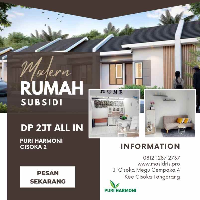 puri harmoni cisoka 2 rumah subsidi tangerang