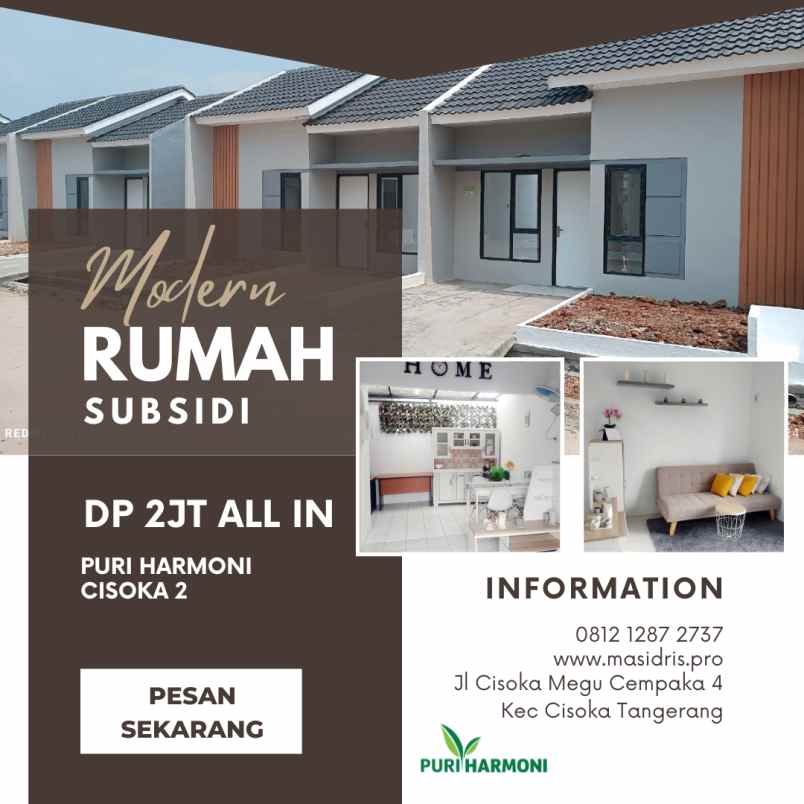 puri harmoni cisoka 2 rumah subsidi tangerang