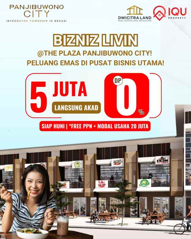 ruko panjibuwono city siap huni 5 juta all in