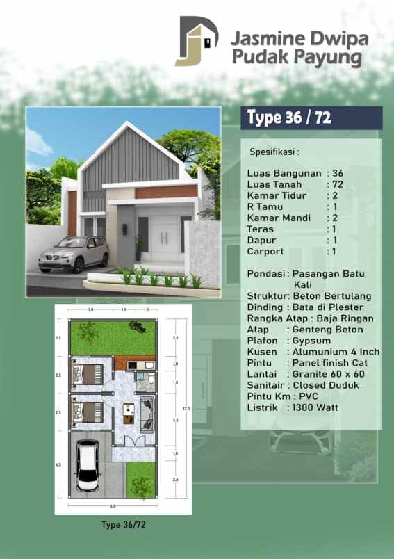 rumah banyumanik semarang dp 5jt 300jtn bebas desain