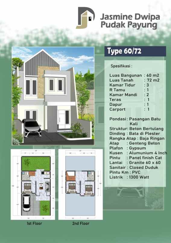 rumah banyumanik semarang dp 5jt 300jtn bebas desain