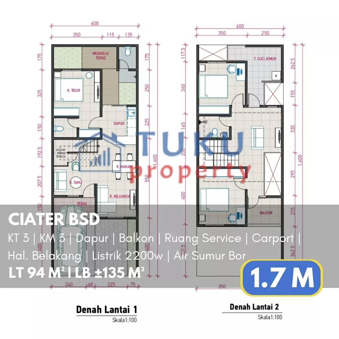 rumah baru 2 lt bsd ciater serpong bisa kpr