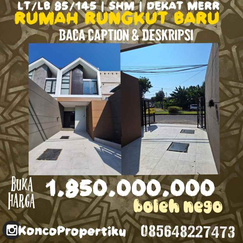 rumah baru di kedung baruk merr surabaya timur