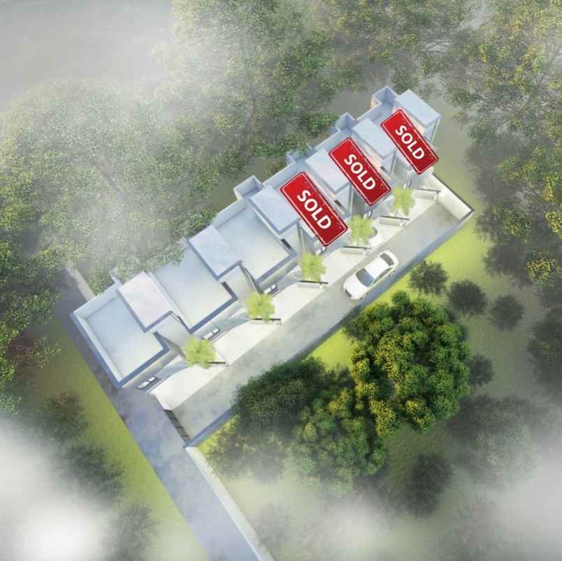 rumah condet jakarta timur 3 lantai dalam cluster