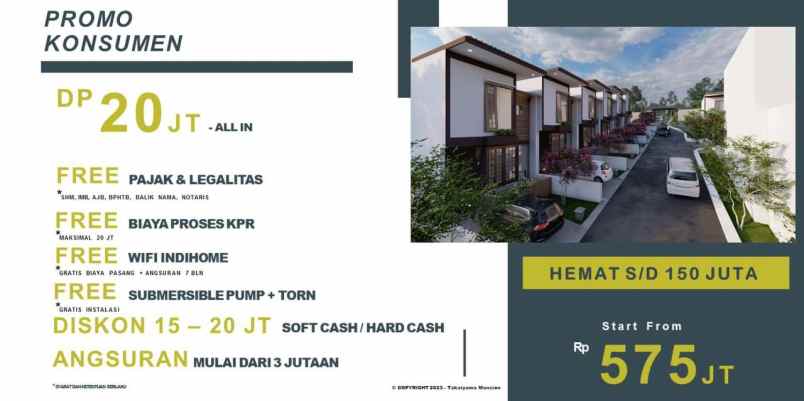 rumah design jepang kpr dp 10 di bandung timur