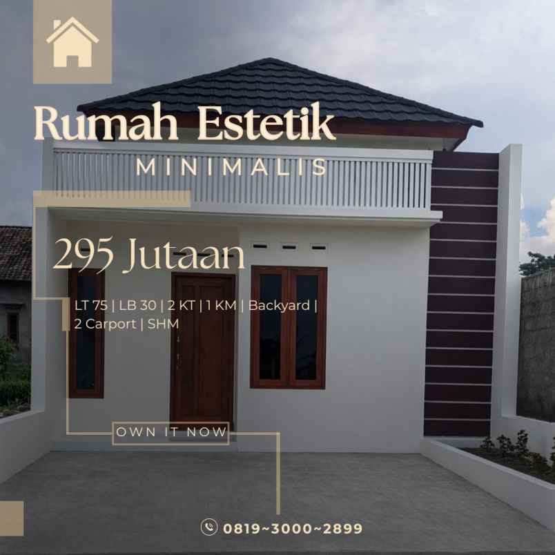 rumah di prambanan hanya 295 jutaan ajah