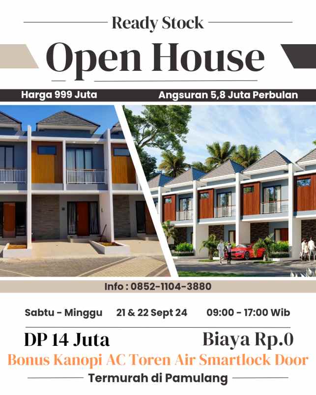 rumah dp 14 juta di kota tangerang selatan