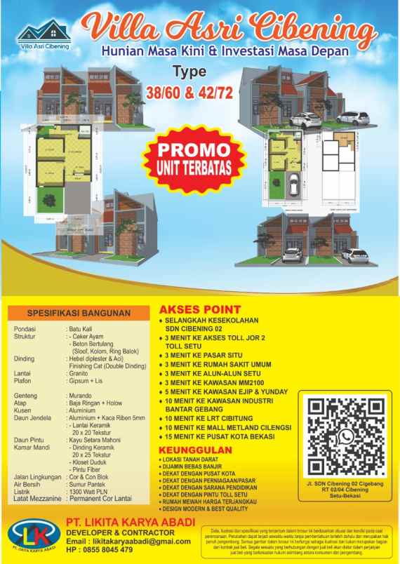 rumah jl sdn cibening 01 rt 02