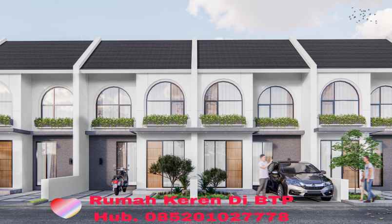 rumah keren 2 lantai berlokasi di btp makassar