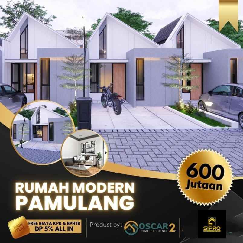 rumah konsep skandinavian harga 600 jutaan dp hanya5