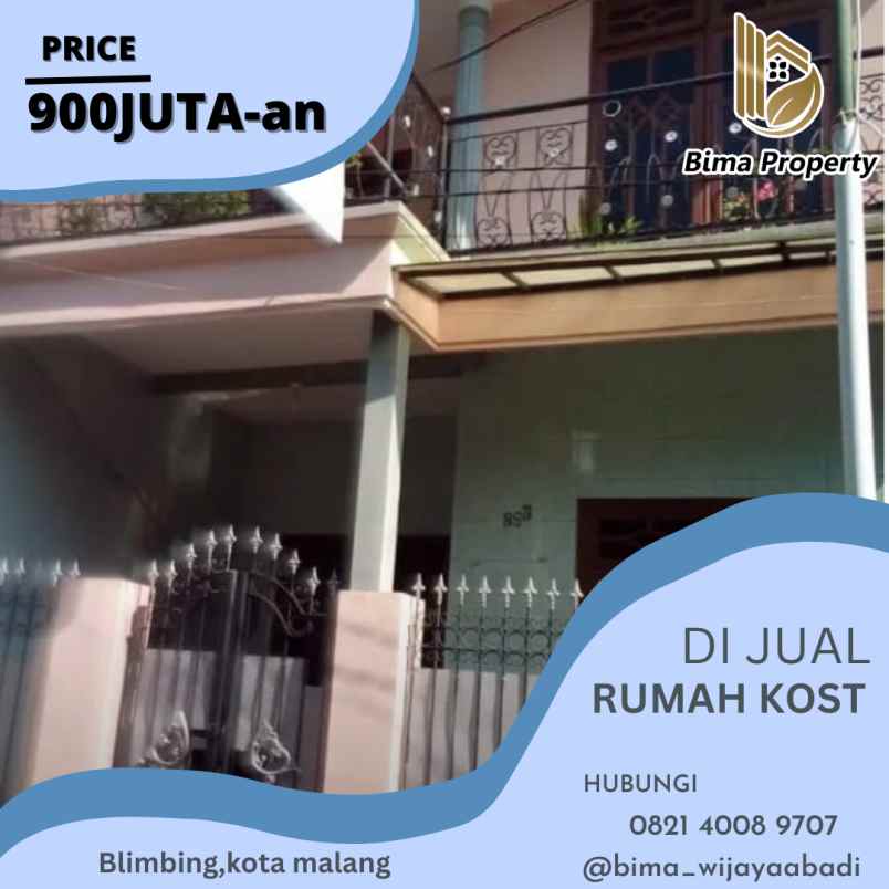 rumah kost 9 kamar kota malang