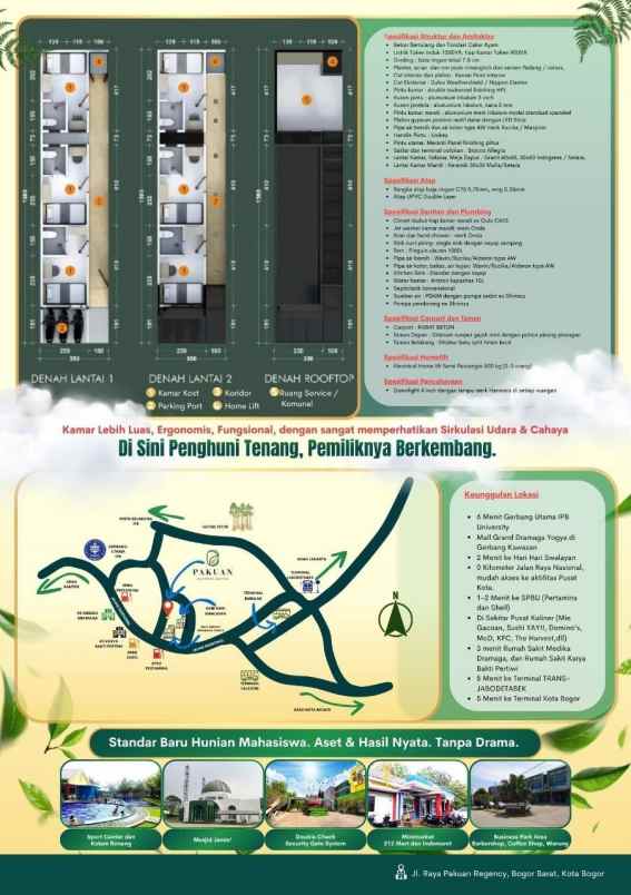 rumah kost pakuan student suites