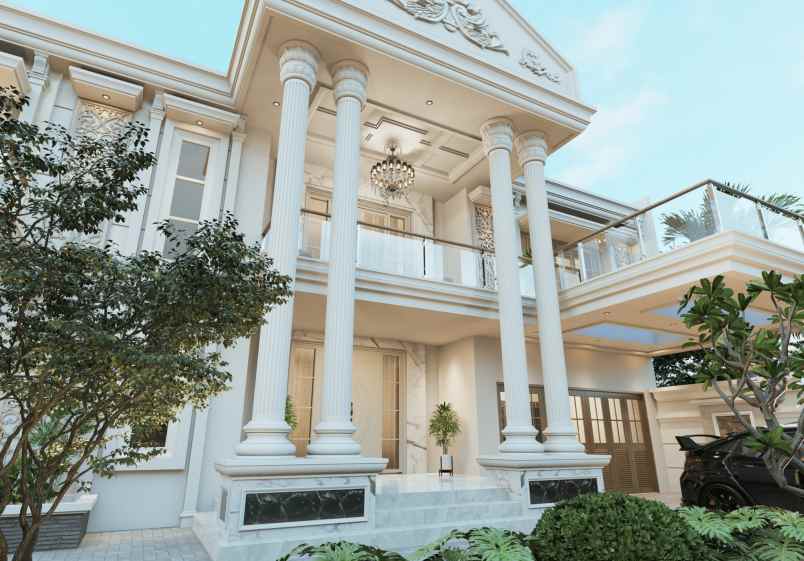 rumah luxury bebas design di kawasan komplek pemda