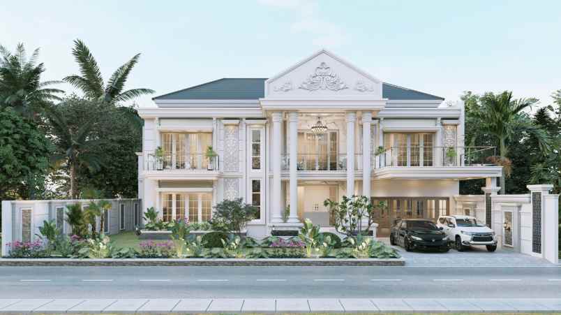 rumah luxury bebas design di kawasan komplek pemda