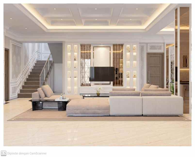 rumah luxury bebas design di kawasan komplek pemda