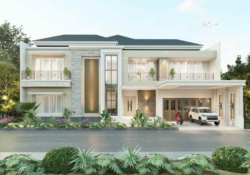 rumah luxury bebas design di kawasan komplek pemda