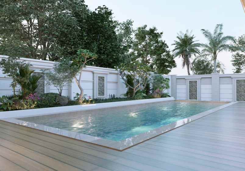 rumah luxury bebas design di kawasan komplek pemda