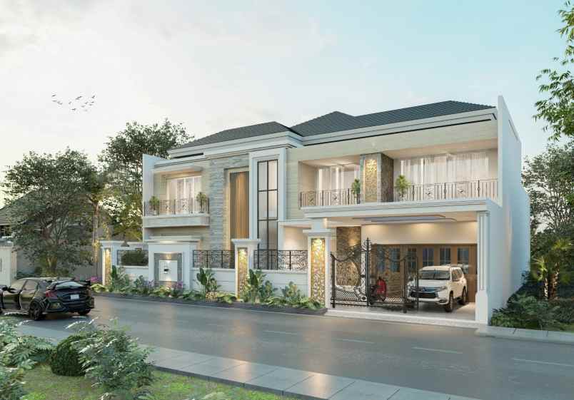 rumah luxury bebas design di kawasan komplek pemda