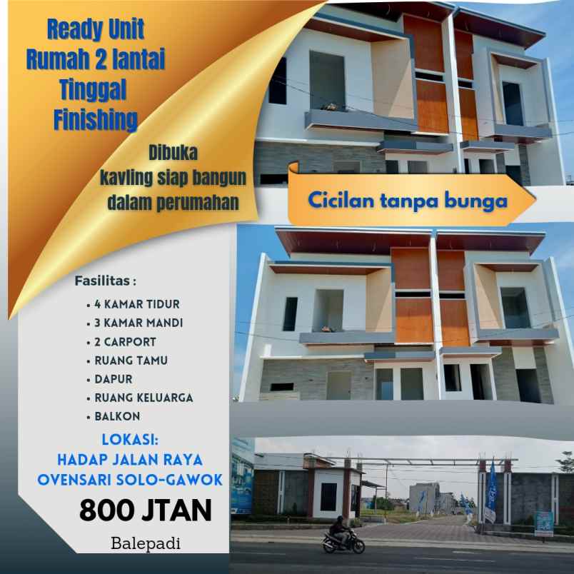 rumah mewah harga ramah dekat pusat solo baru