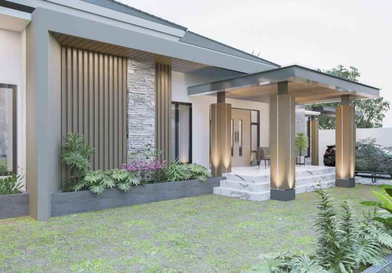 rumah mewah konsep modern di komplek pemda pekanbaru