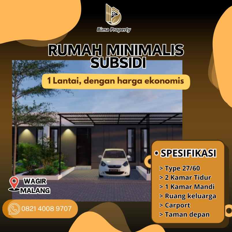 rumah minimalis subsidi 1 lantai dengan harga ekonomis