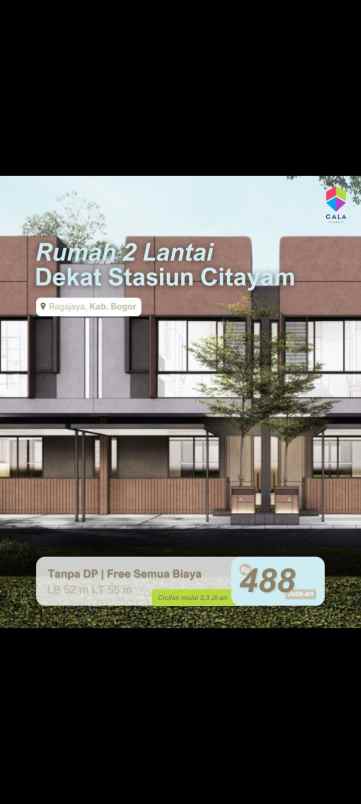 rumah modern dekat stasiun citayam