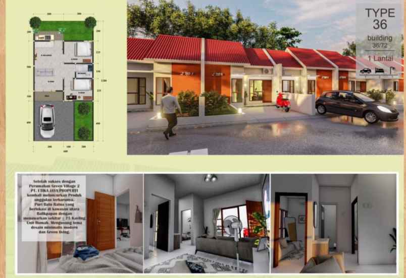 rumah murah minimalis full finishing