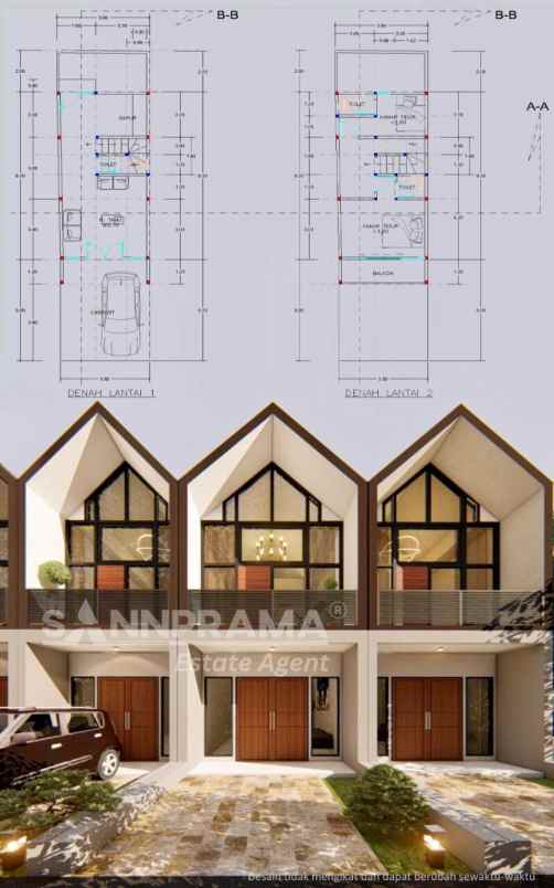 rumah ready dalam cluster depan lrt ciracas ash