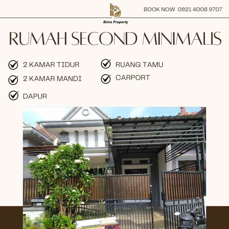 rumah second minimalis dengan harga bisa nego