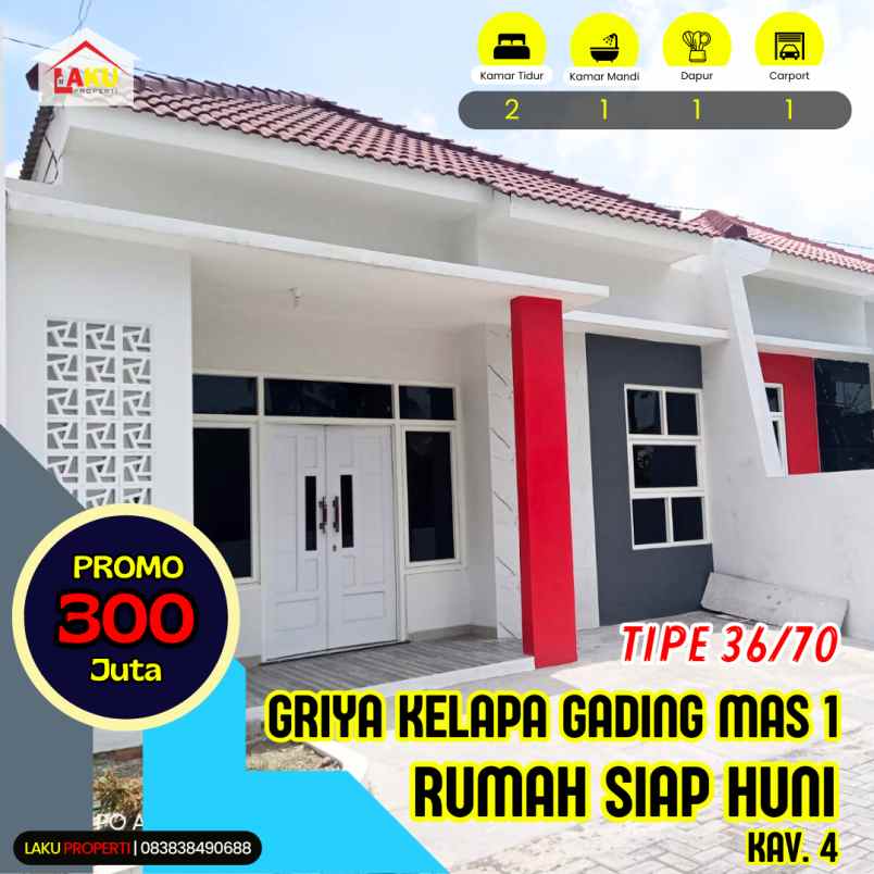 rumah siap huni griya kelapa gading mas 1